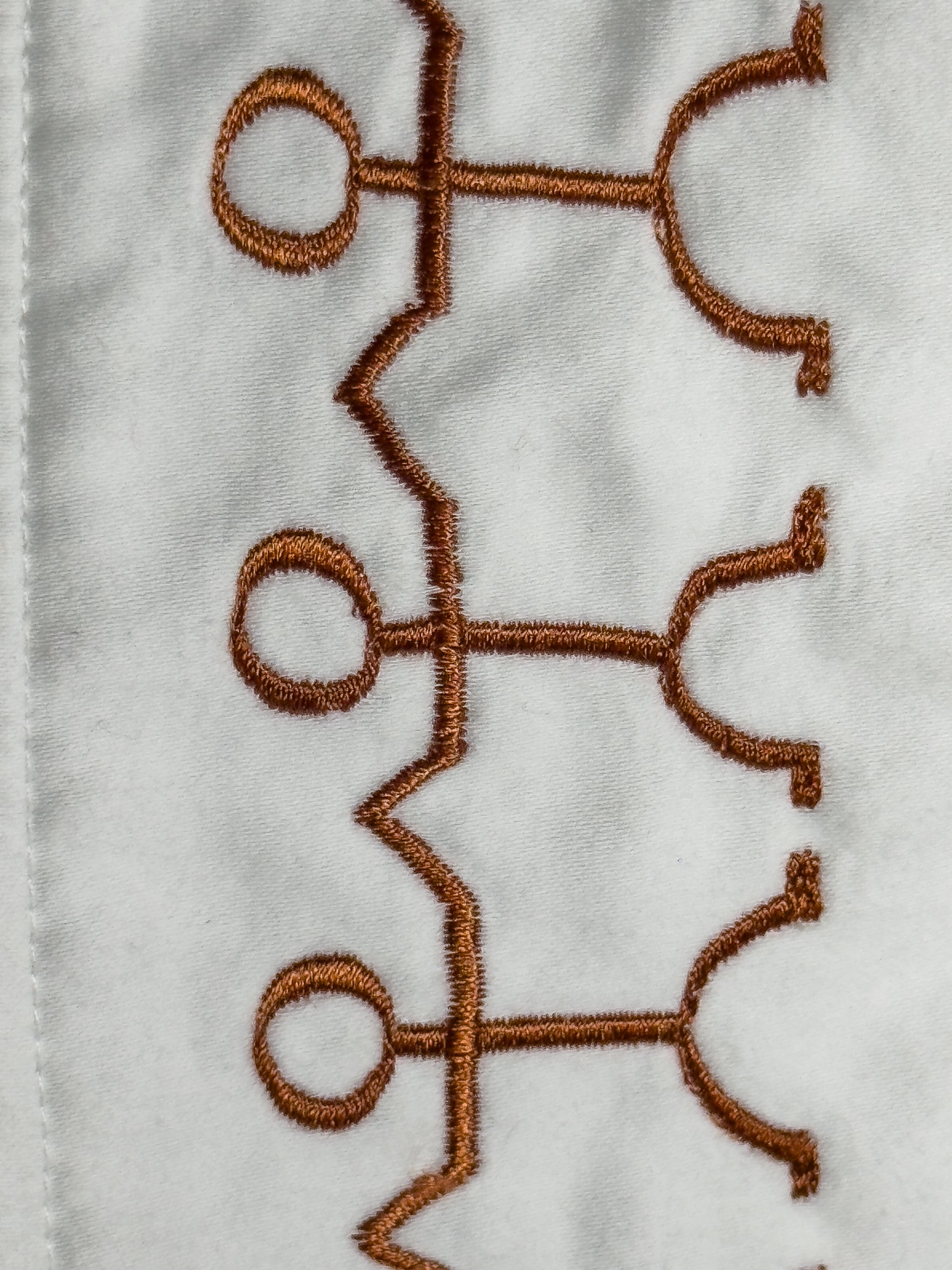 ✦ Summit Harmony - White Upcycled Pure Cotton Kimono with Batok Embroidery