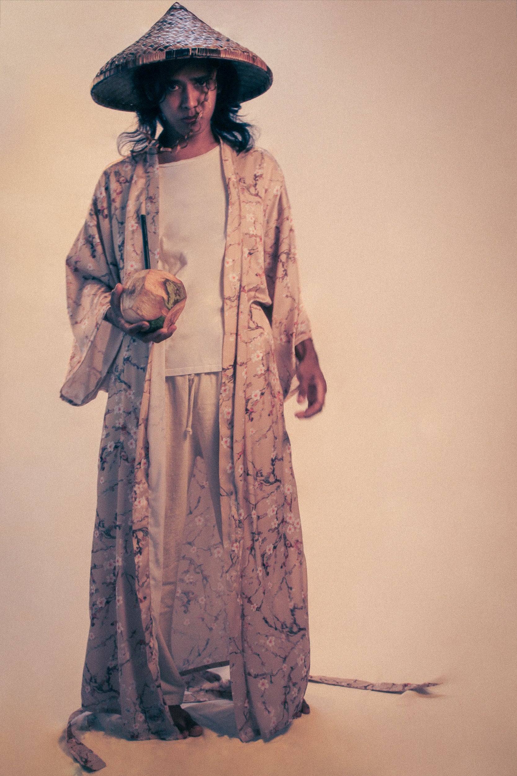 ✦ Silk Ember - Smooth & Long Luxurious Floral Silk Kimono