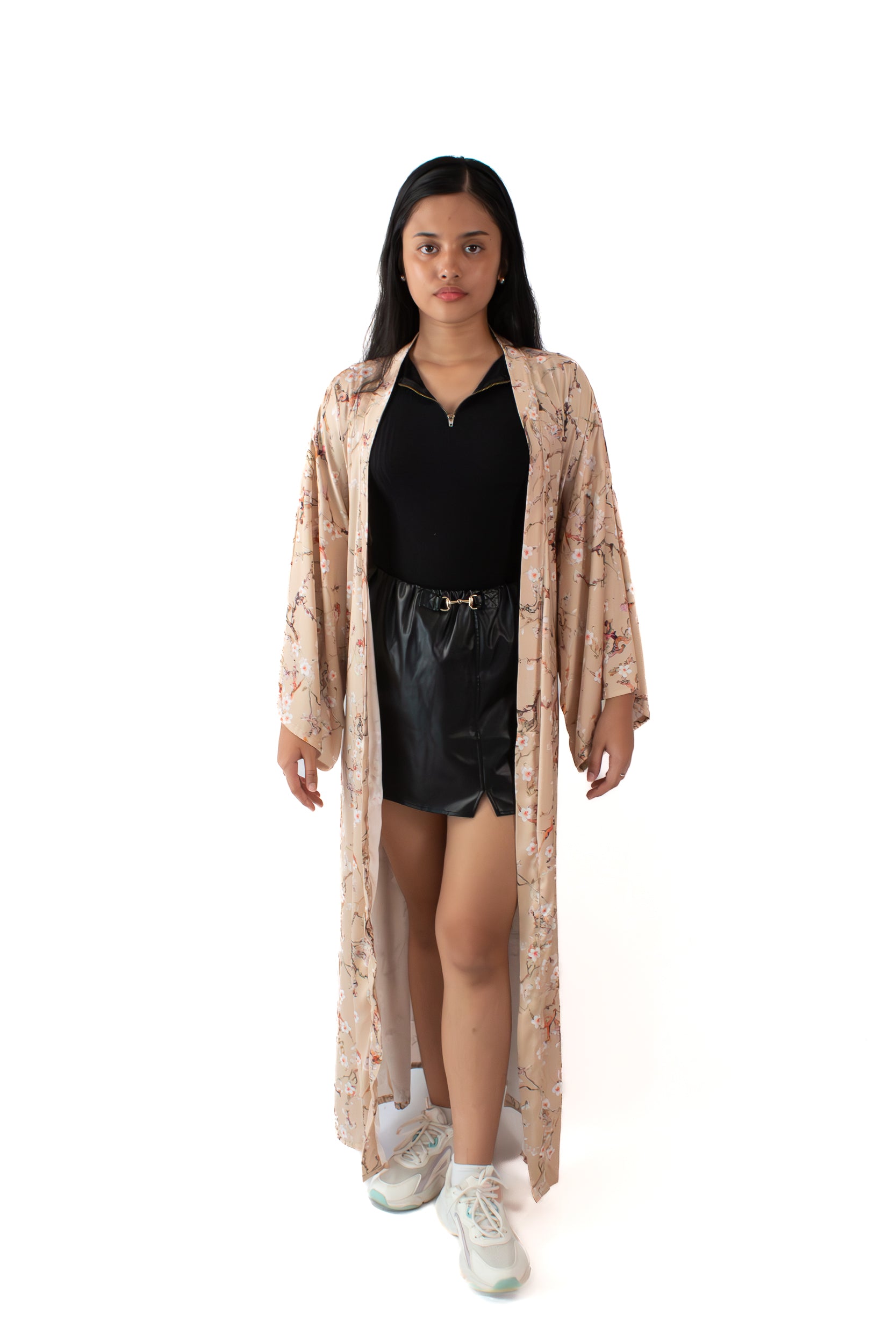 ✦ Silk Ember - Smooth & Long Luxurious Floral Silk Kimono